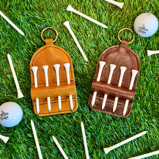 Leather Golf Tee Tag