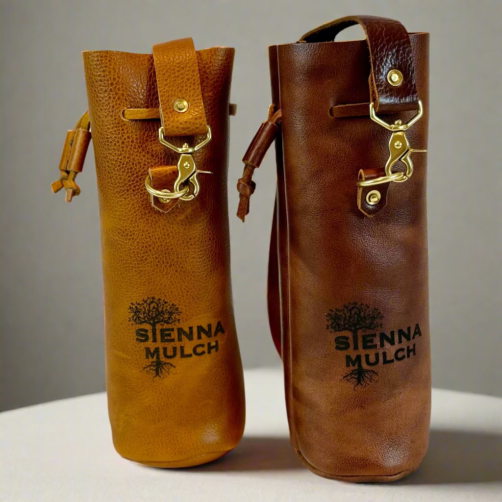 Personalized Leather Wine Tote