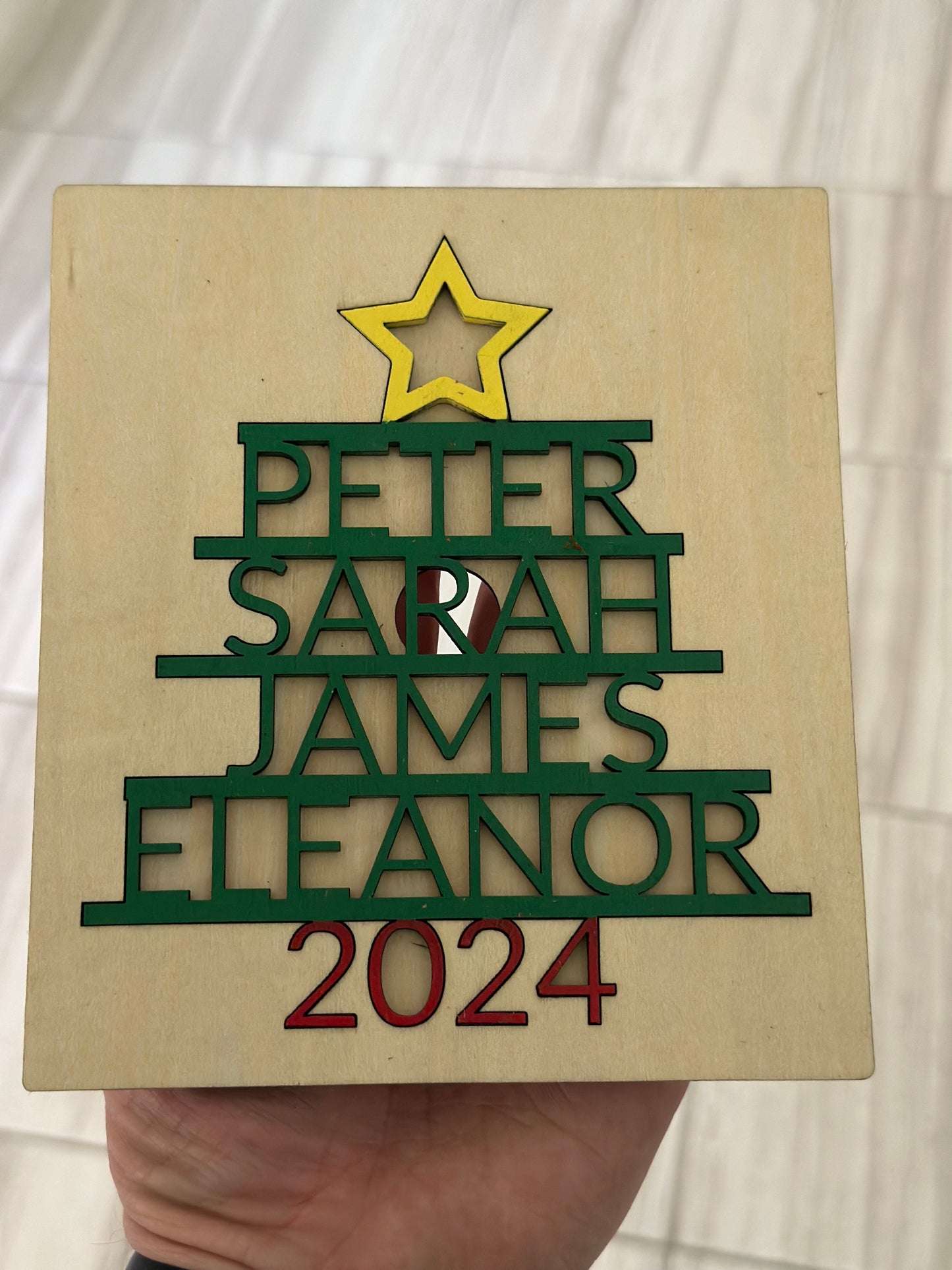 Personalized Family Christmas Ornament - 2025