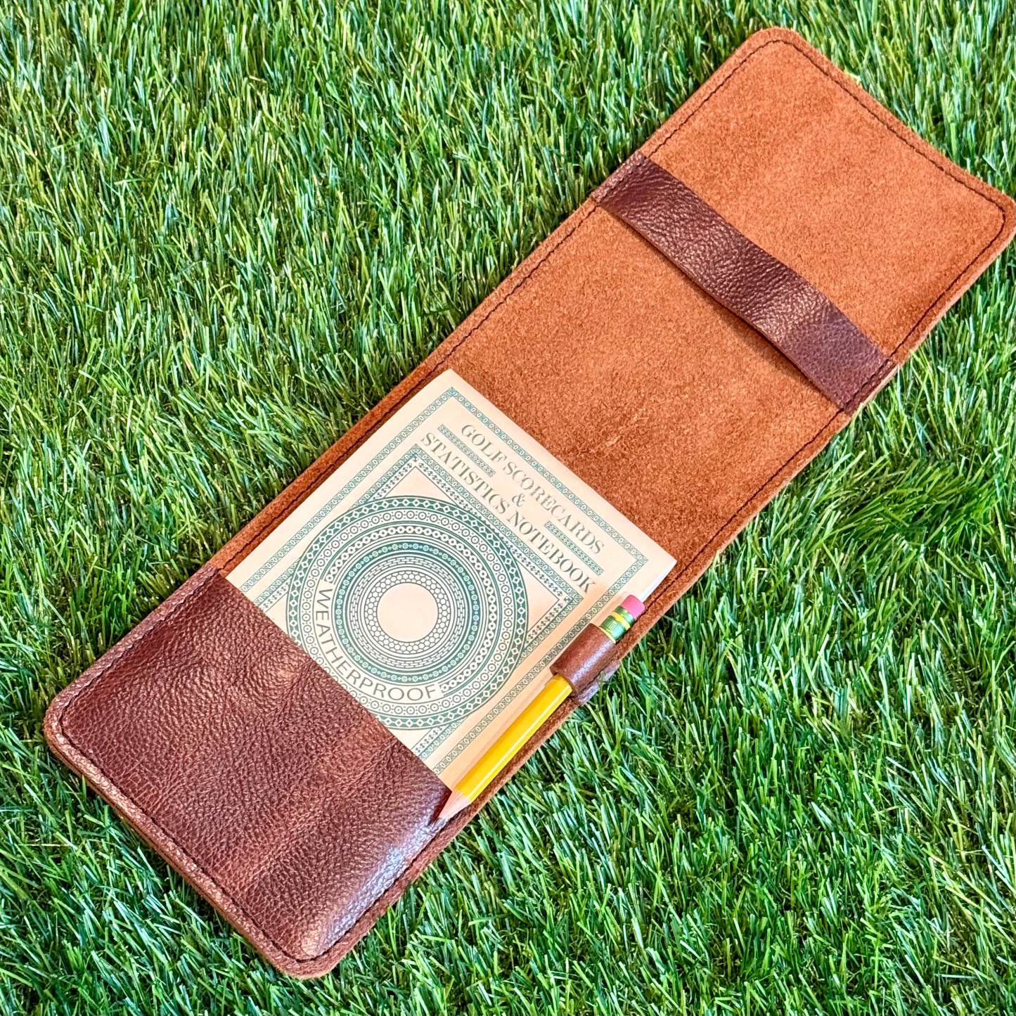 Leather Golf Scorecard Holder