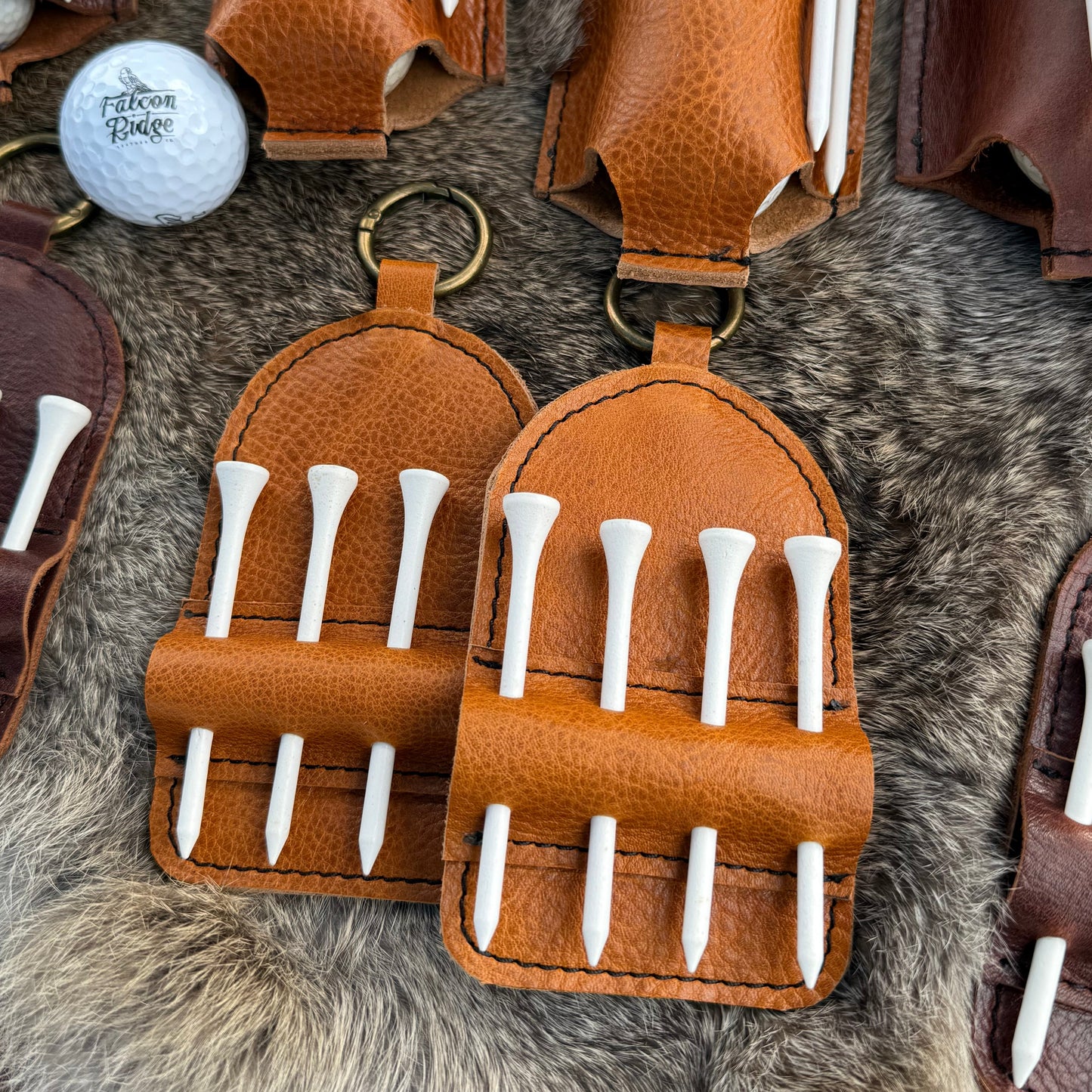 Leather Golf Tee Tag