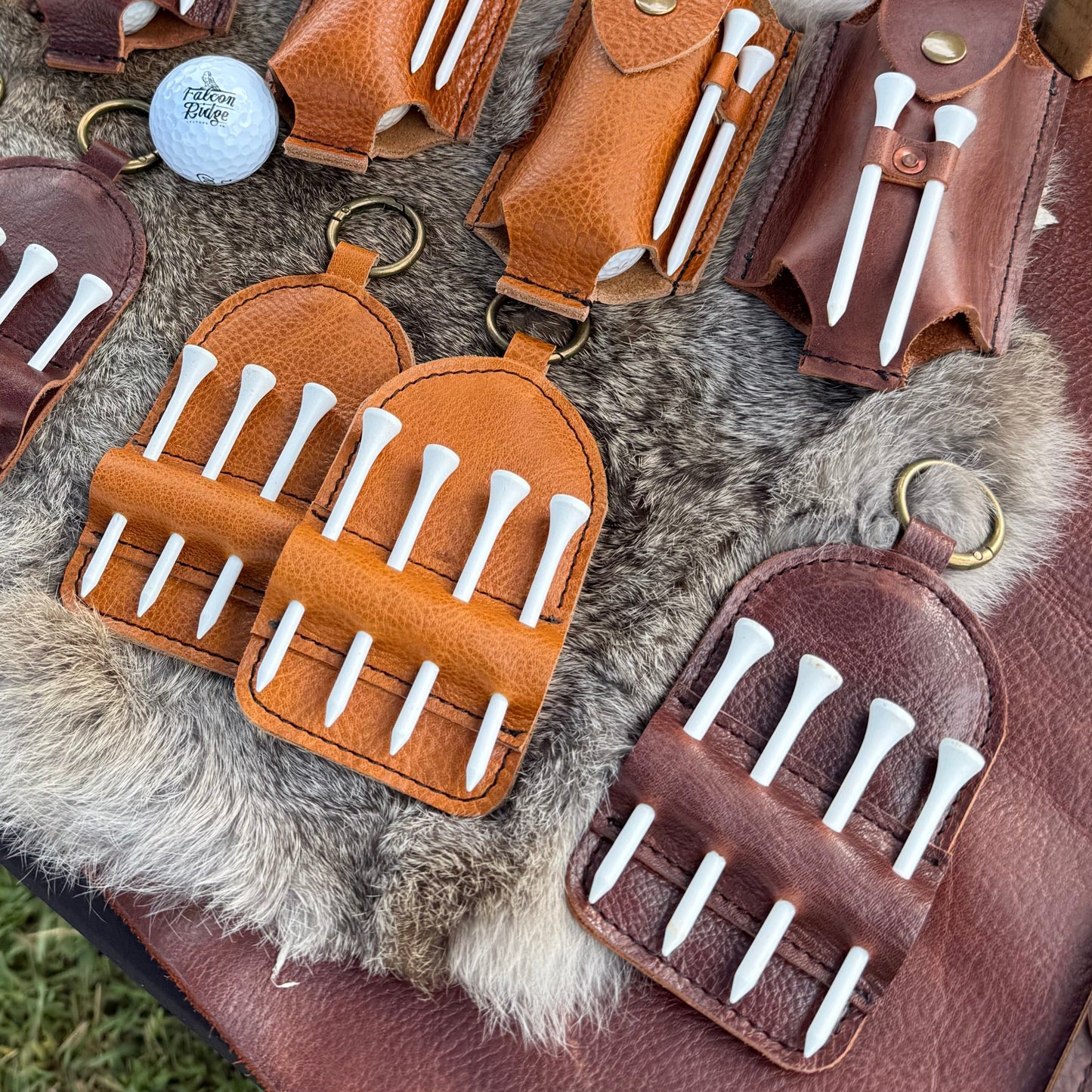 Leather Golf Tee Tag