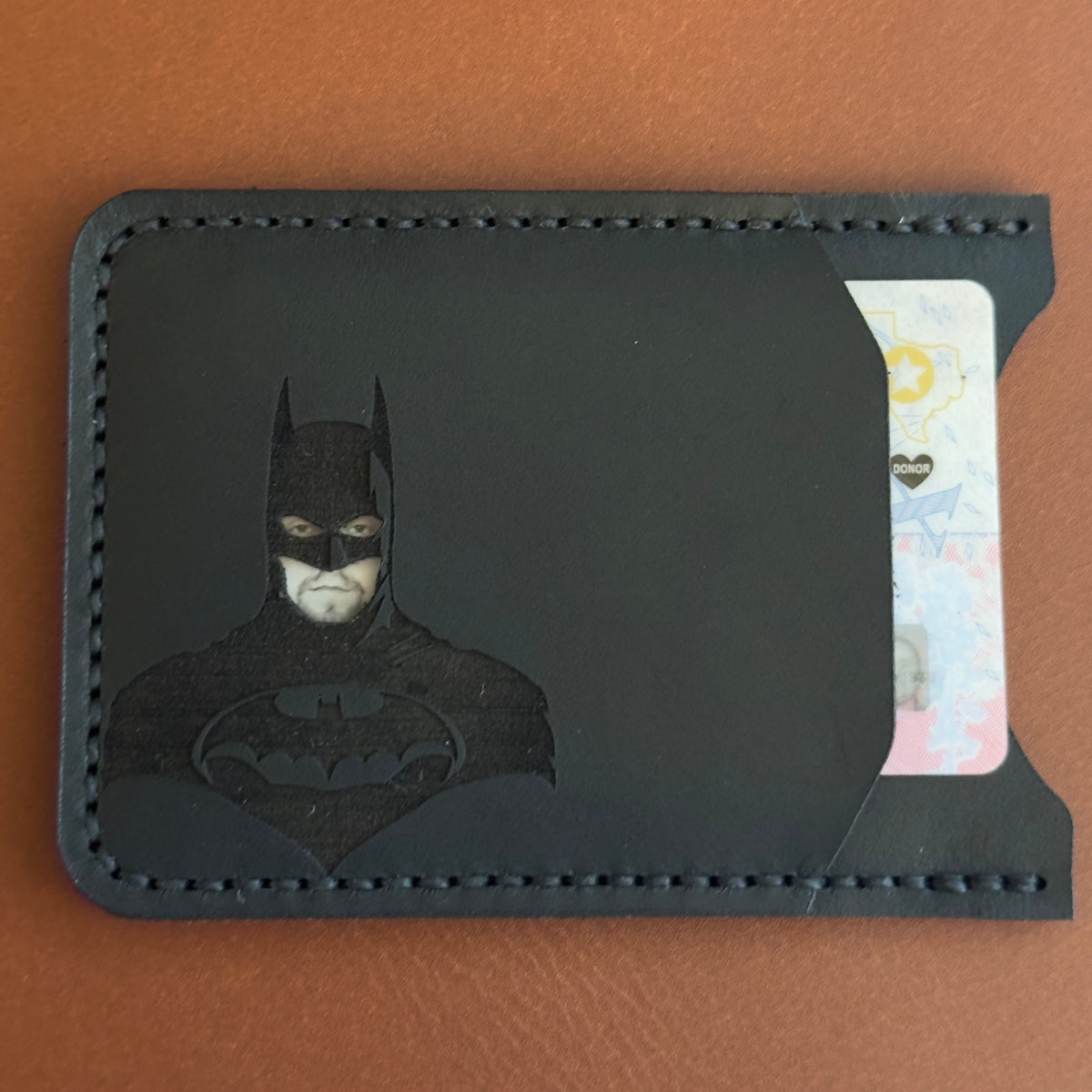 The Bat Wallet - ID Window Pocket Wallet – Falcon Ridge Leather Co.