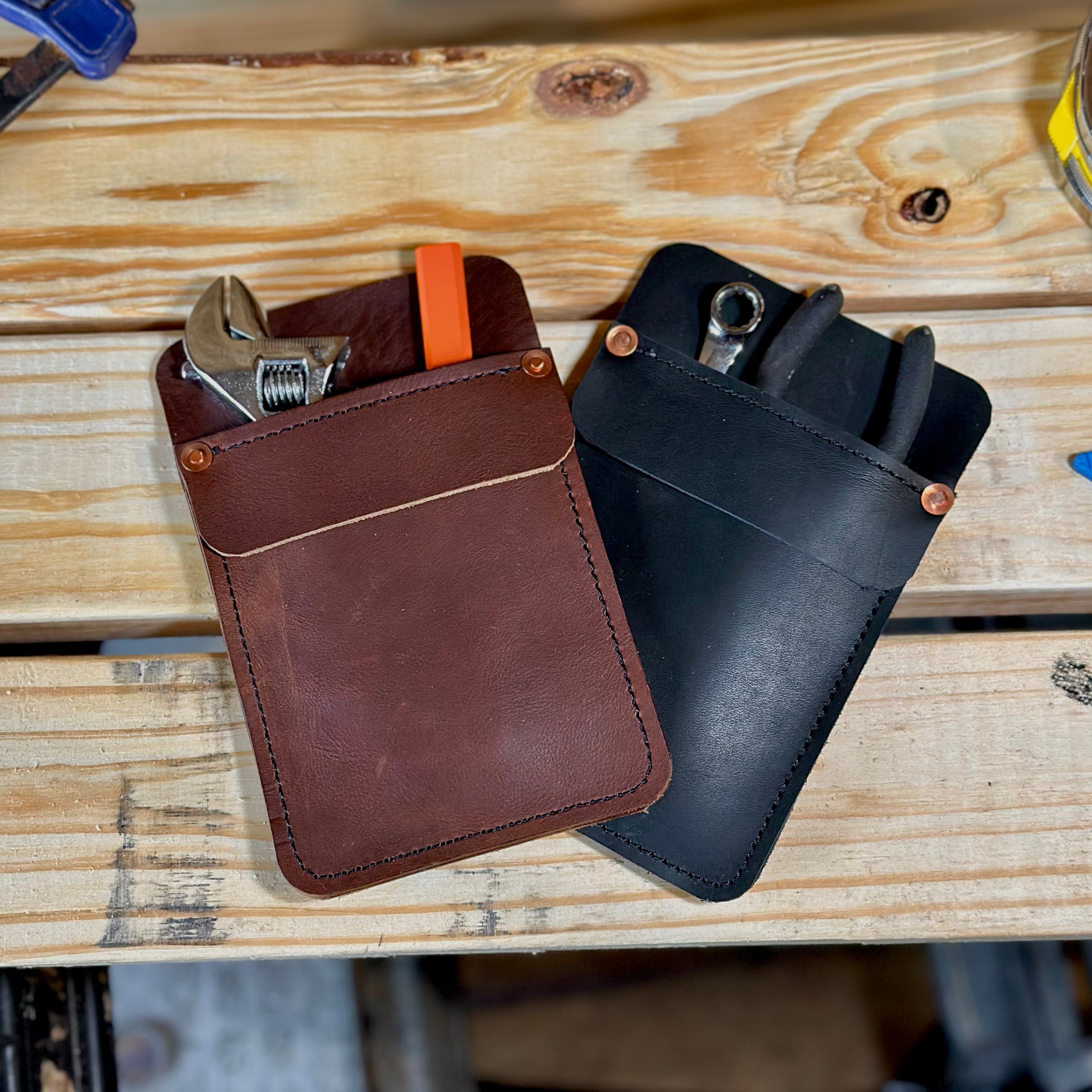 Journeyman Leather Pocket Protector – Falcon Ridge Leather Co.