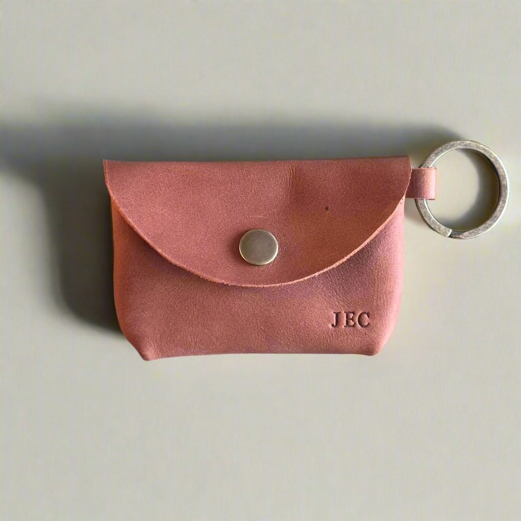 Leather clearance keychain pouch